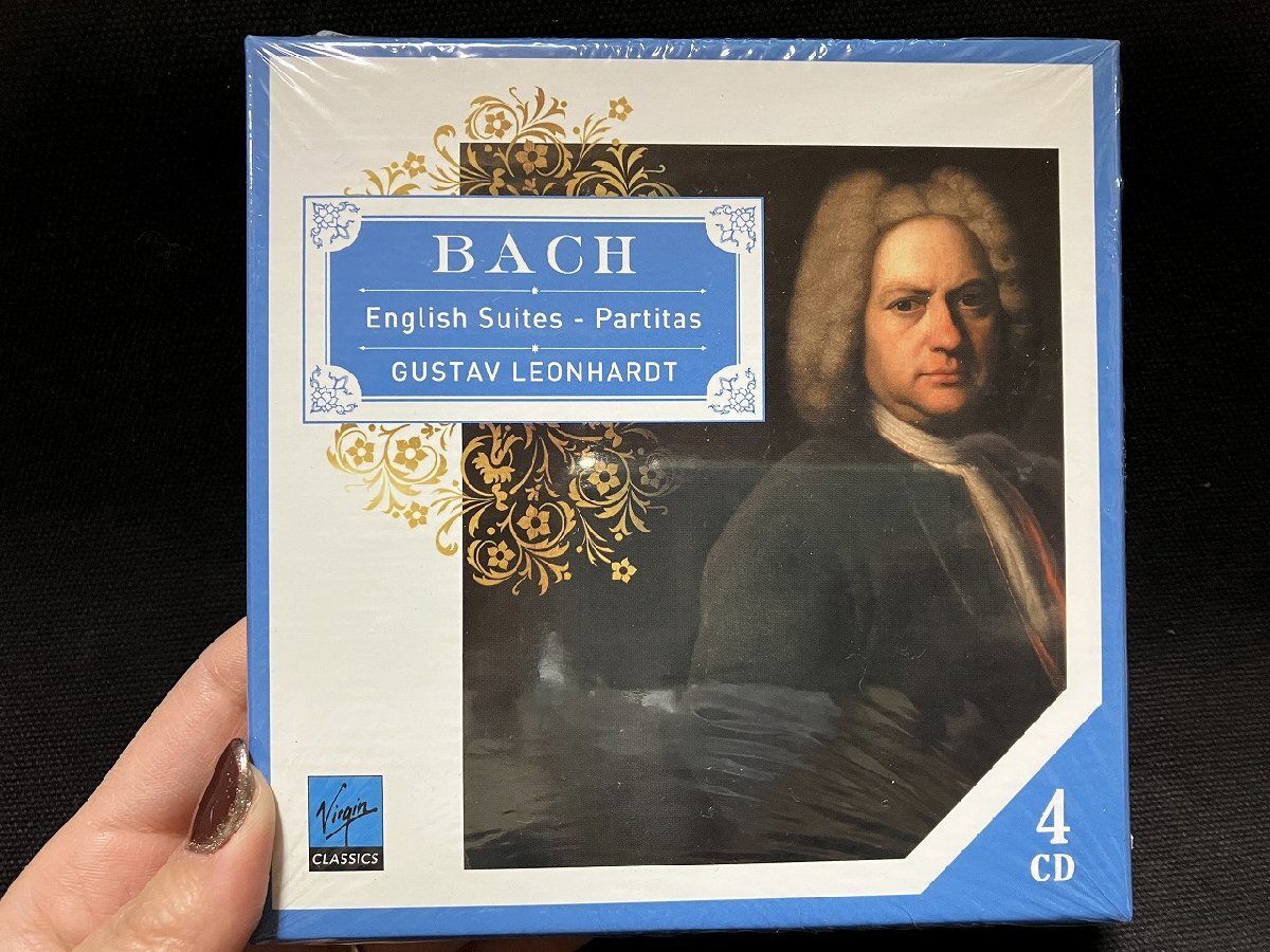 ｇΨ*　【未開封CD】 BACH ENGLISH SUITES PARTITAS GUSTAV LEONHARDT 4CD　/A25-21