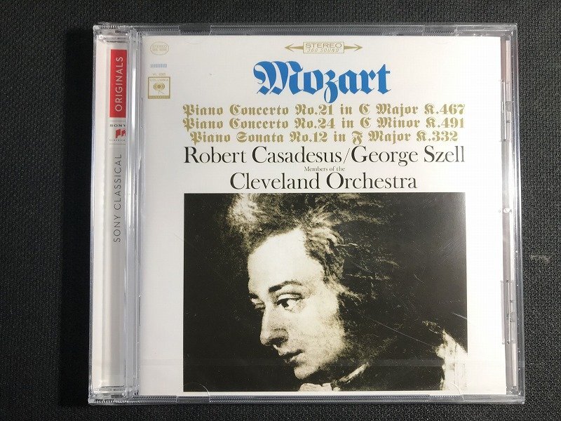 ｗΨ* 【未開封CD】 MOZART:PIANO CONCERTOS NOS.21&24・PIANO SONATA No.12 Robert Casadesus/George Szell Cleveland Orchestra / F22②