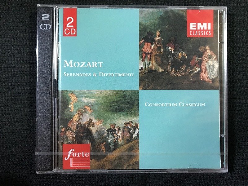 ｗΨ* 【未開封CD】 MOZART　SERENDES&DIVERTIMENTI　CONSORTIUM CLASSICUM　モーツァルト　2CD　EMI / F22②