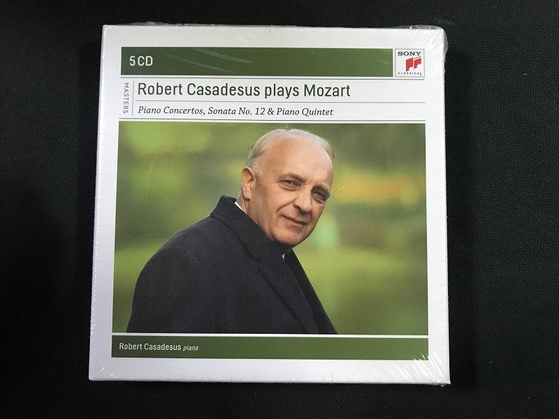ｗΨ* 【未開封CD】 Robert Casadesus plays Mozart Piano Concertos,Sonata No.12＆Piano Quintet ロベール・カサドシュ　5CD /F22②