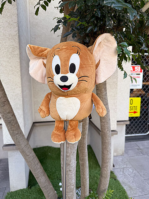 トムとジェリー　ジェリー　ゴルフクラブ　ヘッドカバー　ぬいぐるみ ■ アメリカン雑貨 アメリカ雑貨