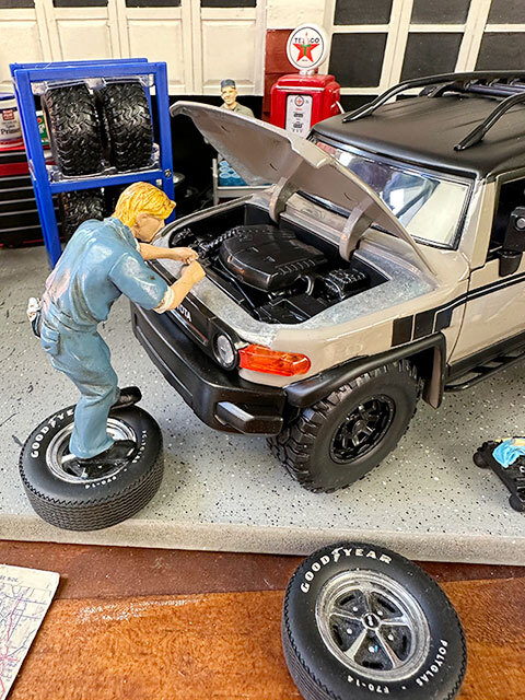 Jada Toyota FJ Cruiser литье под давлением Mini автомобильные шины & колесо комплект имеется 1/24 шкала ( Sand ) american смешанные товары 