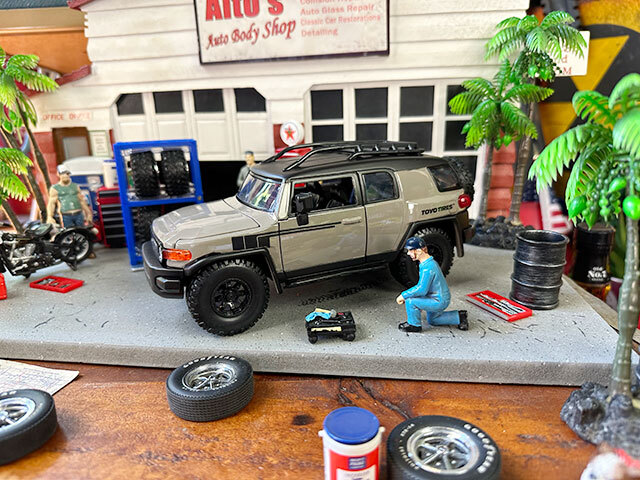 Jada Toyota FJ Cruiser литье под давлением Mini автомобильные шины & колесо комплект имеется 1/24 шкала ( Sand ) american смешанные товары 