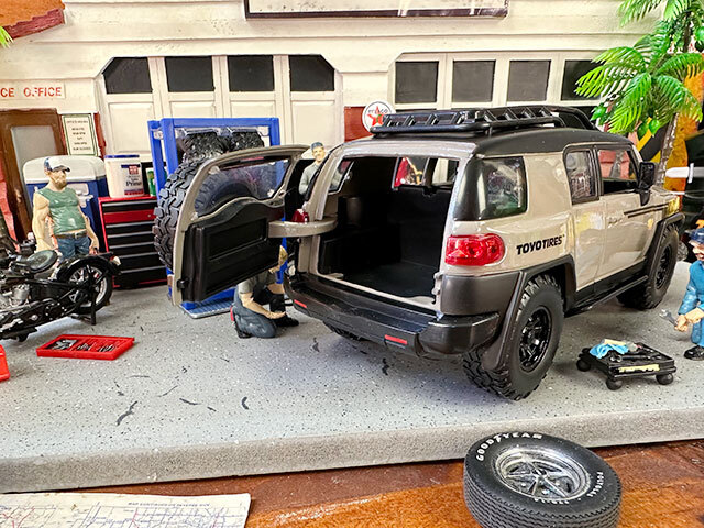 Jada Toyota FJ Cruiser литье под давлением Mini автомобильные шины & колесо комплект имеется 1/24 шкала ( Sand ) american смешанные товары 