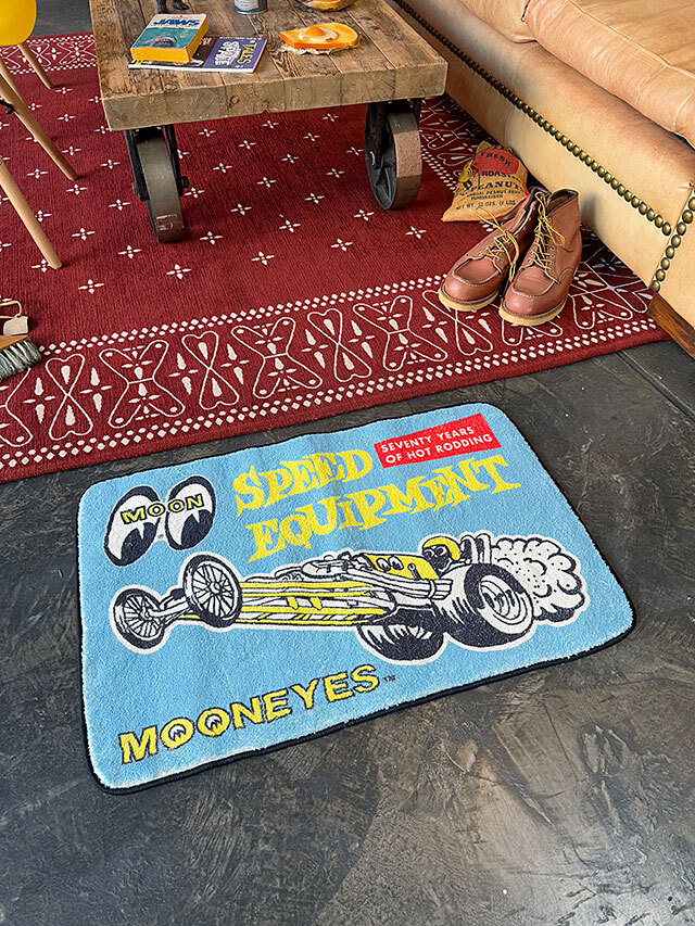ムーン　スピードイクイップメント　ルームマット　ムーンアイズ　MOONEYES ■ アメリカン雑貨 アメリカ雑貨