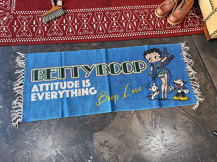 ベティ・ブープ　コットンマット　120cm　ロングサイズ　（ATTITUDE IS EVERYTHING） ■ アメリカン雑貨 アメリカ雑貨