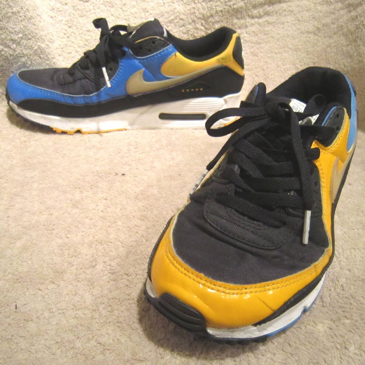 ナイキ エアマックス90 プレミアム シャンハイ（CT9140 001）黒青黄 26㎝ US8　　 　NIKE AIR MAX 90 PREMIUM SHANGHAI　2019年製　wj2501c
