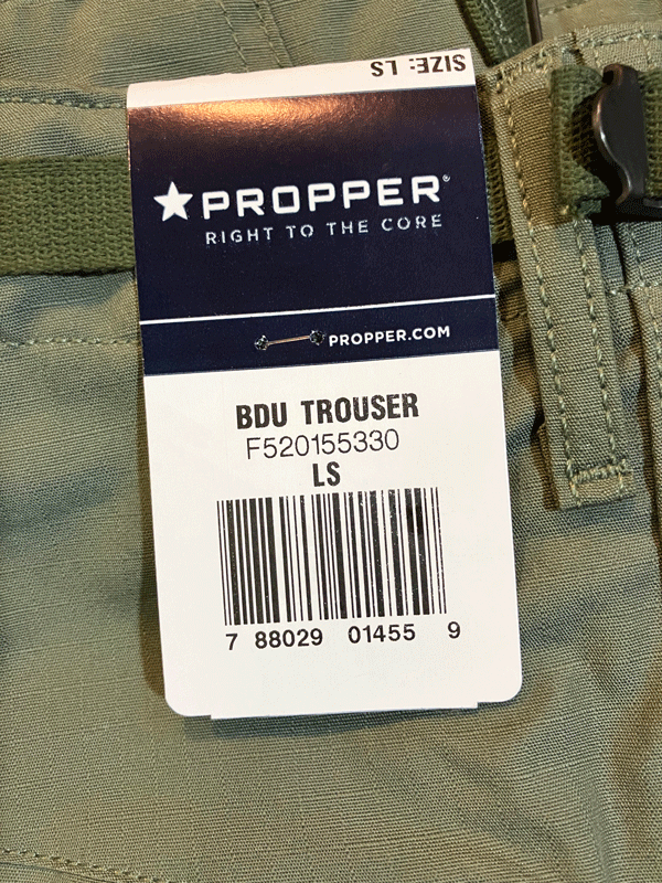 ★PROPPER BDU TROUSER / SIZE.LS