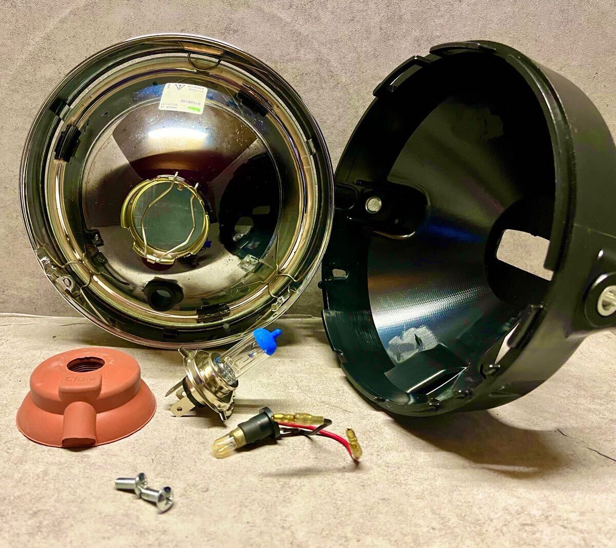 極上 青鏡 CIBIE シビエ ヘッドライト 当時物 CBX400F RG RD Z1 極上 青鏡 CIBIE シビエ ヘッドライト 当時物 CBX400F RG RD Z1