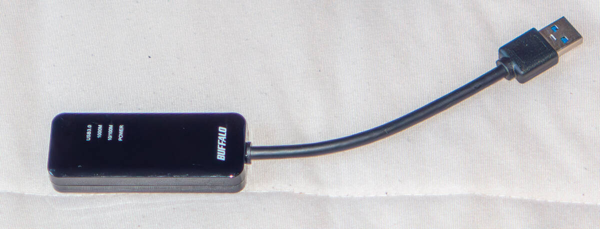 2個セット BUFFALO Giga USB3.0 有線LANアダプター LUA4-U3-AGT 白黒 動作確認済 送料込み