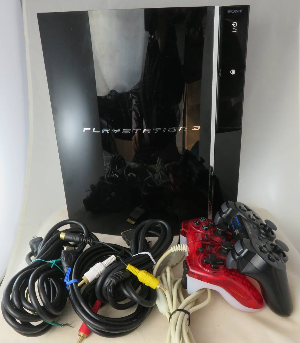 【実働品・フルセット・プレゼント付】PS-3 初期タイプ CECHA00 60GB FW4.91 《美品・しずか・日本製・HDMI付き》