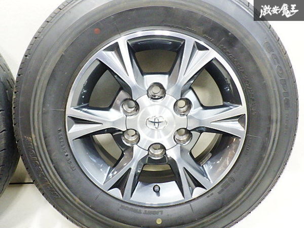 トヨタ 純正OP オプション 200系 ハイエース スーパーGL 7型 15インチ 6J +35 PCD139.7 6H 21年制 タイヤ ホイール 4本 即納