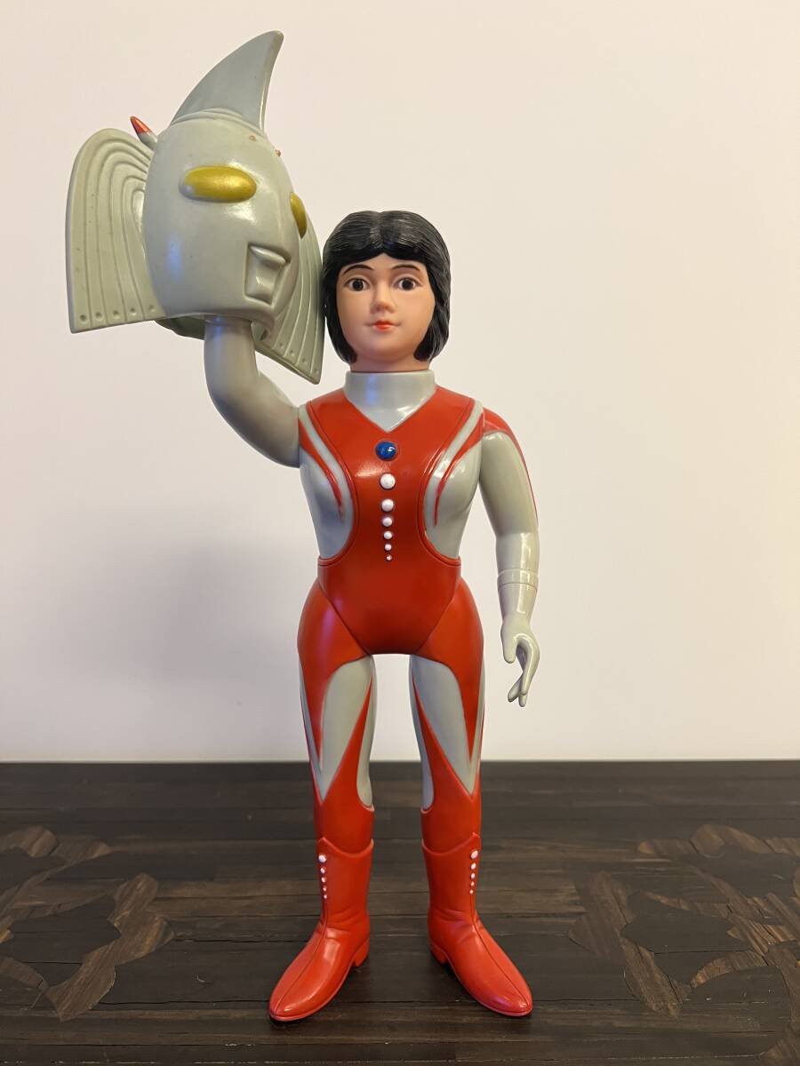 当時物 1970年代 ウルトラの母 ブルマァク ソフビ 面替え(ソフビ 当時物 1970年代 ウルトラの母 ブルマァク ソフビ 面替え(ソフビ
