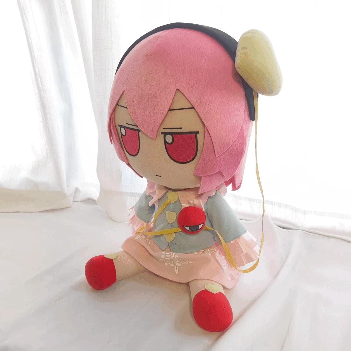 無料発送 希少 特大】 東方Project でかふもさとり 古明地さとり 70cm ぬいぐるみ