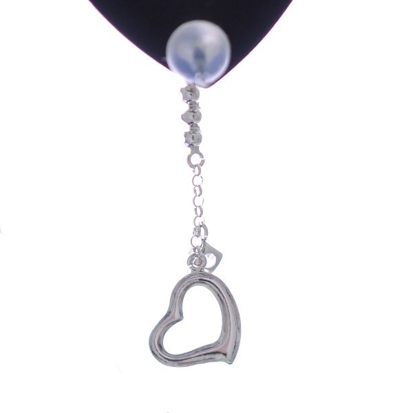  серьги K10 белое золото Heart дизайн длинные серьги Cubic Zirconia CZ 10 золотой K10WG