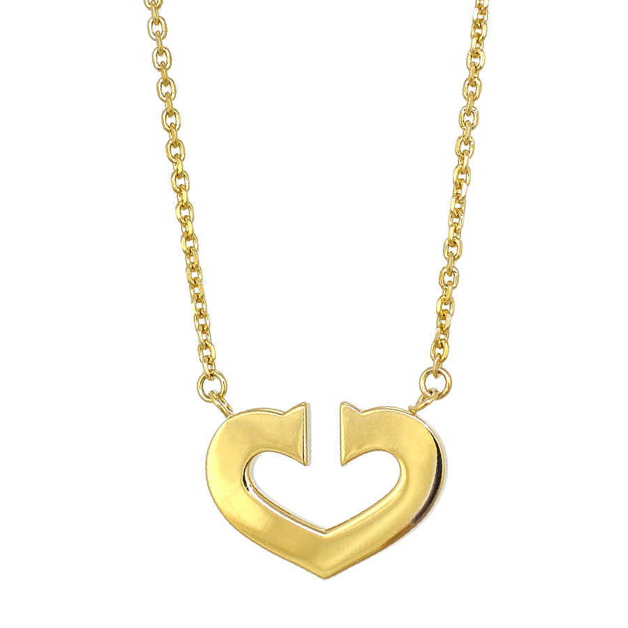 カルティエ Cハート ペンダント ネックレス 18K イエローゴールド アクセサリー ジュエリー Cartier