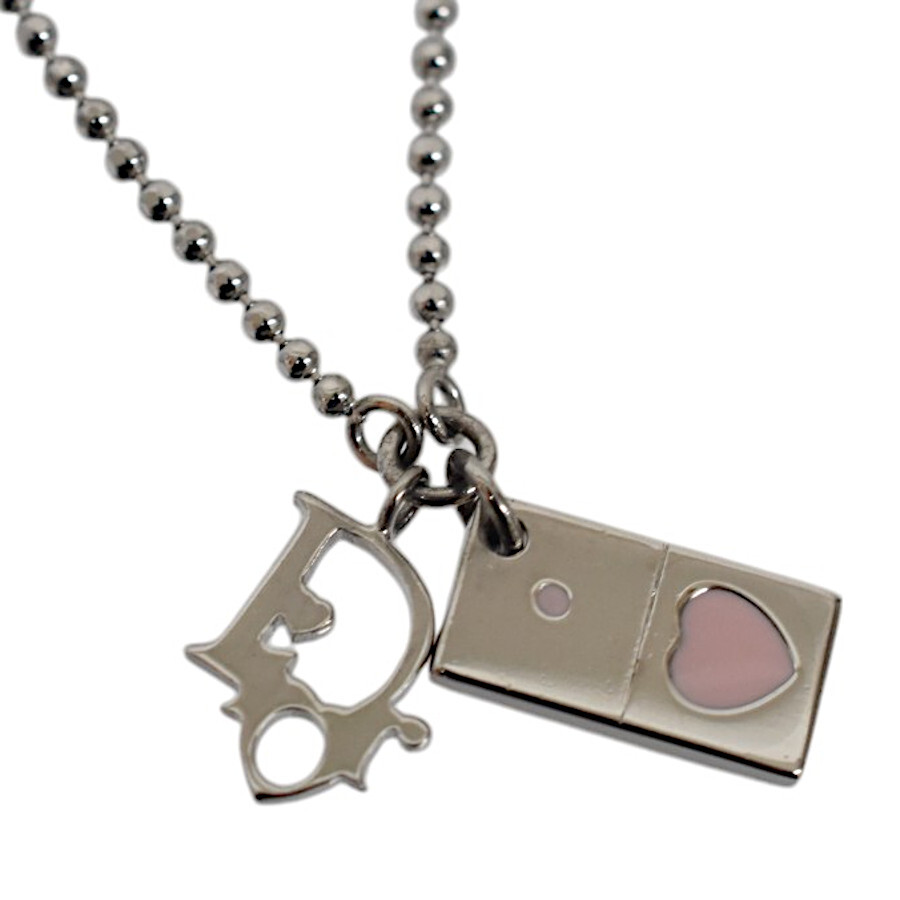 как новый Dior браслет Logo Heart plate GP ювелирные изделия женский серебряный DIOR