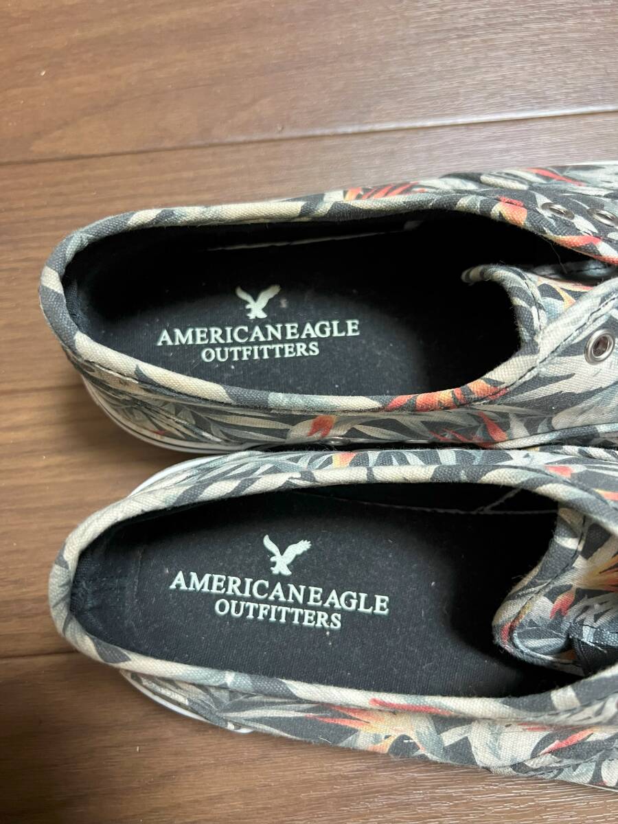 AMERICAN EAGLE　アメリカンイーグル スニーカー サイズ27 総柄 ジャングル柄 キャンバス生地