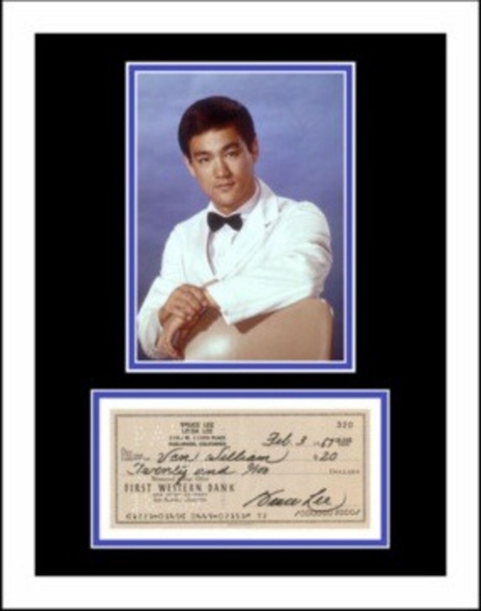 【レプリカ】ブルース?リーサイン入り小切手【B】