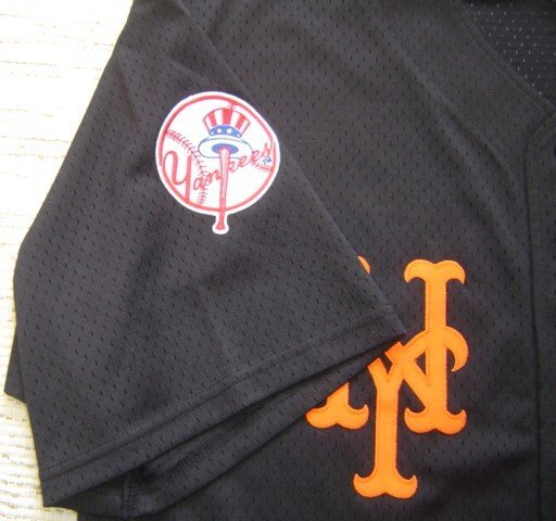 送料無料 セール25% ファナティックス 別注 MLB ニューヨーク ヤンキース メッツ ユニホーム シャツ ジャージ 半袖 ML2133SS0006 黒 L