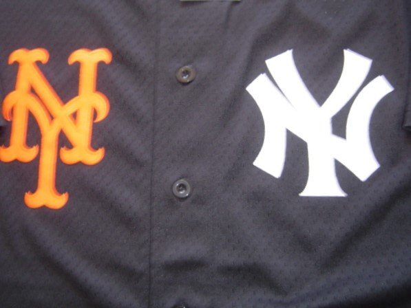 送料無料 セール25% ファナティックス 別注 MLB ニューヨーク ヤンキース メッツ ユニホーム シャツ ジャージ 半袖 ML2133SS0006 黒 L