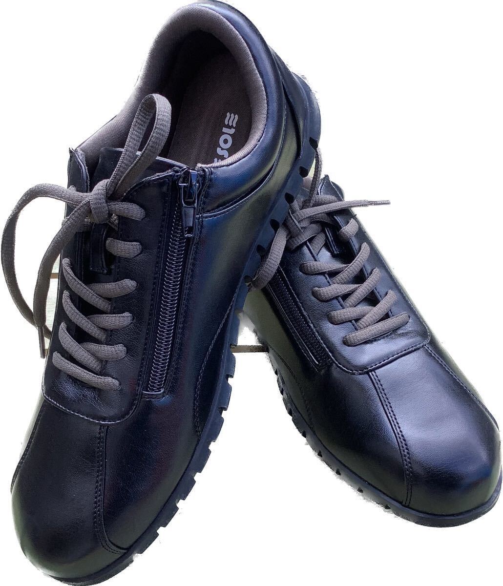 新品未使用品レディース ウォーキングシューズ move sole ブラックS①