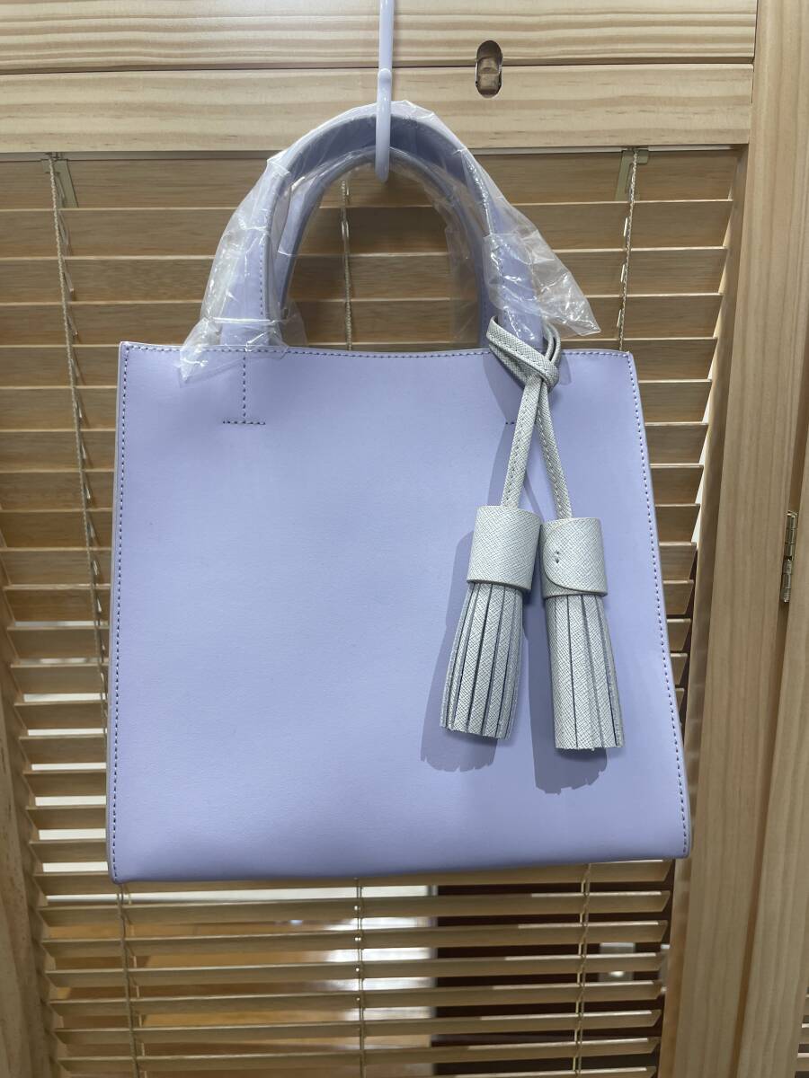未使用　DIANA　ダイアナ　2WAYハンドバッグ　薄紫　ソフトケース付き