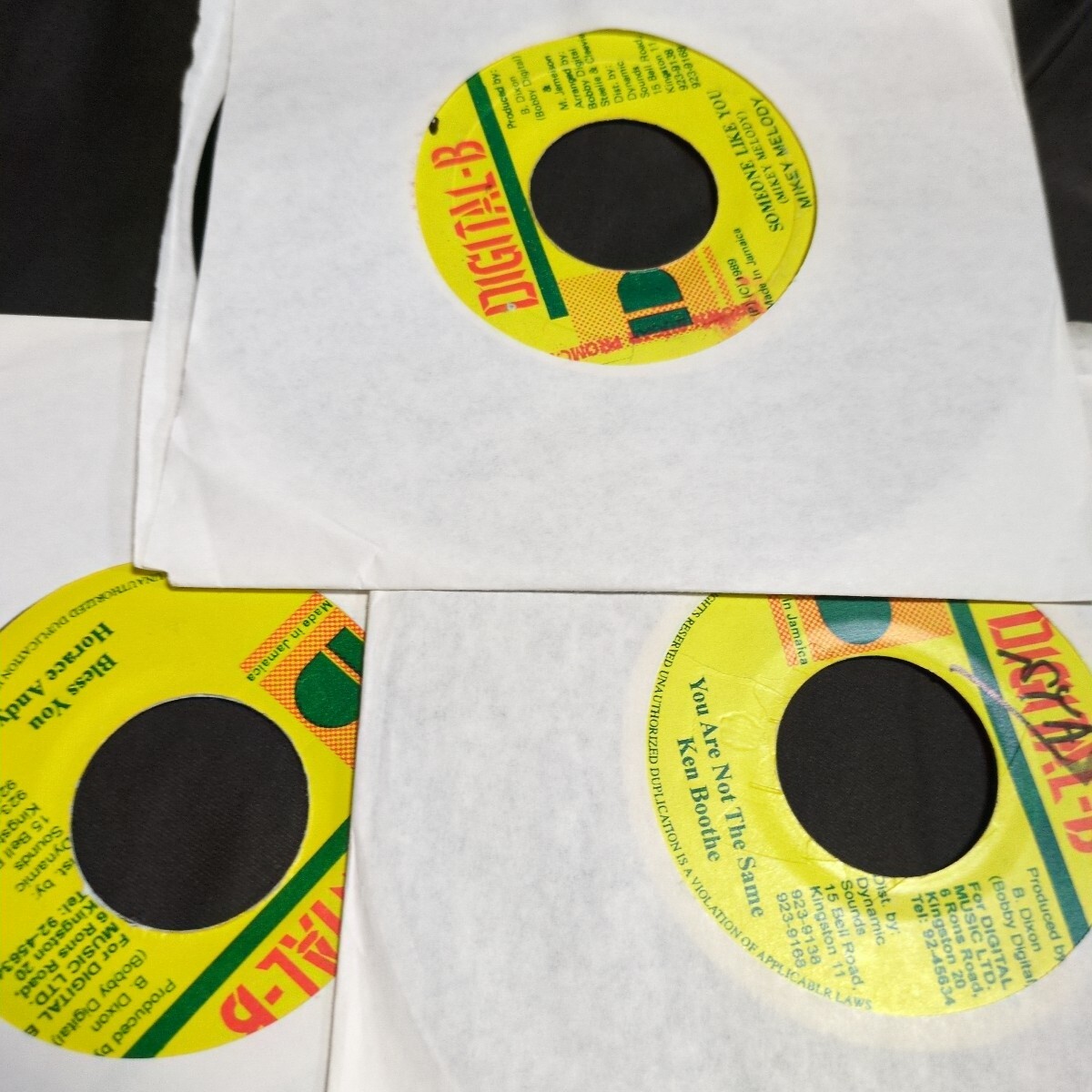 Ken Booth Horace Andy Mikey Melody 同オケ3枚セットFar East Riddim 80s Dancehall
