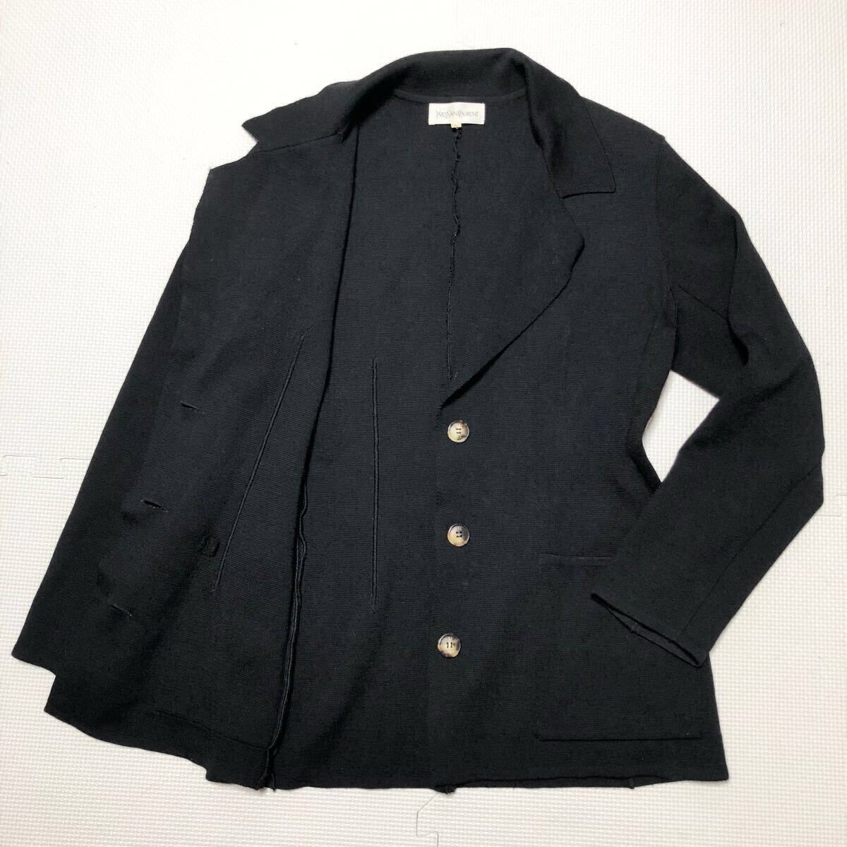 Yves saint Laurent イヴサンローラン ウールニットジャケット Yves saint Laurent イヴサンローラン ウールニットジャケット