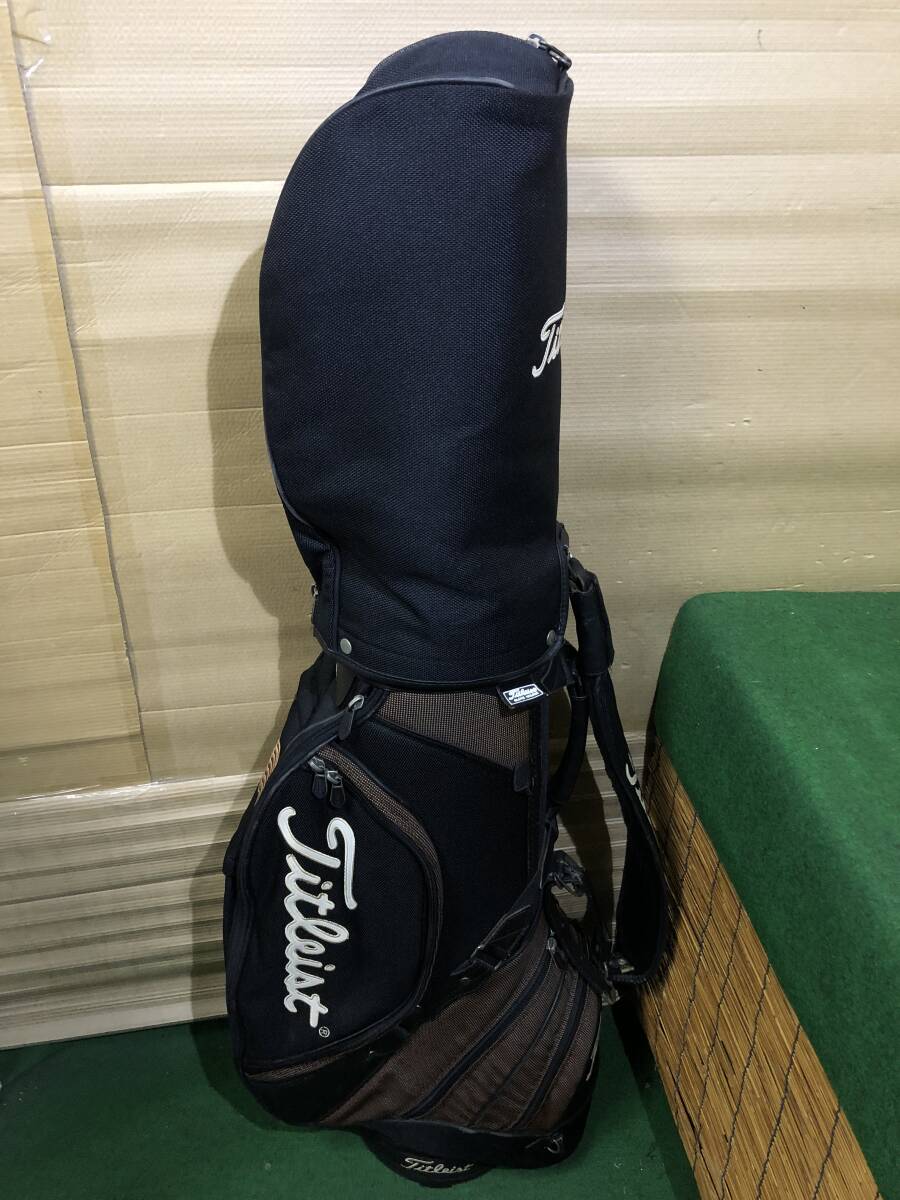 送料無料/おてがる配送☆中古品 Titleist タイトリスト キャディバッグ［4945］※難アリ