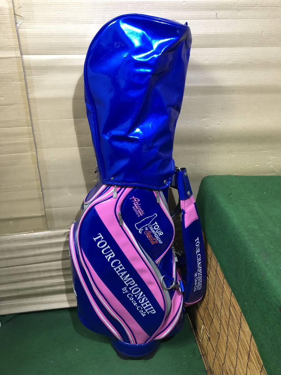 送料無料/おてがる配送☆中古品 PGA TOUR Championship by Coca-Cola コカ・コーラ キャディバッグ［4949］※フードに痛み有