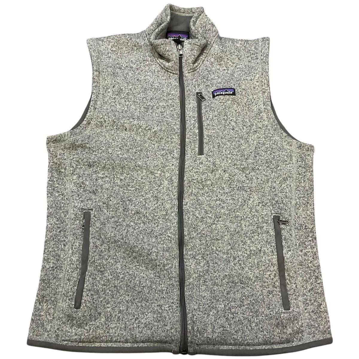 Patagonia ベターセーター M グレー フリース ベスト ノースリーブ フルジップ ジップアップ ロゴ パタゴニア 2021年製 25882