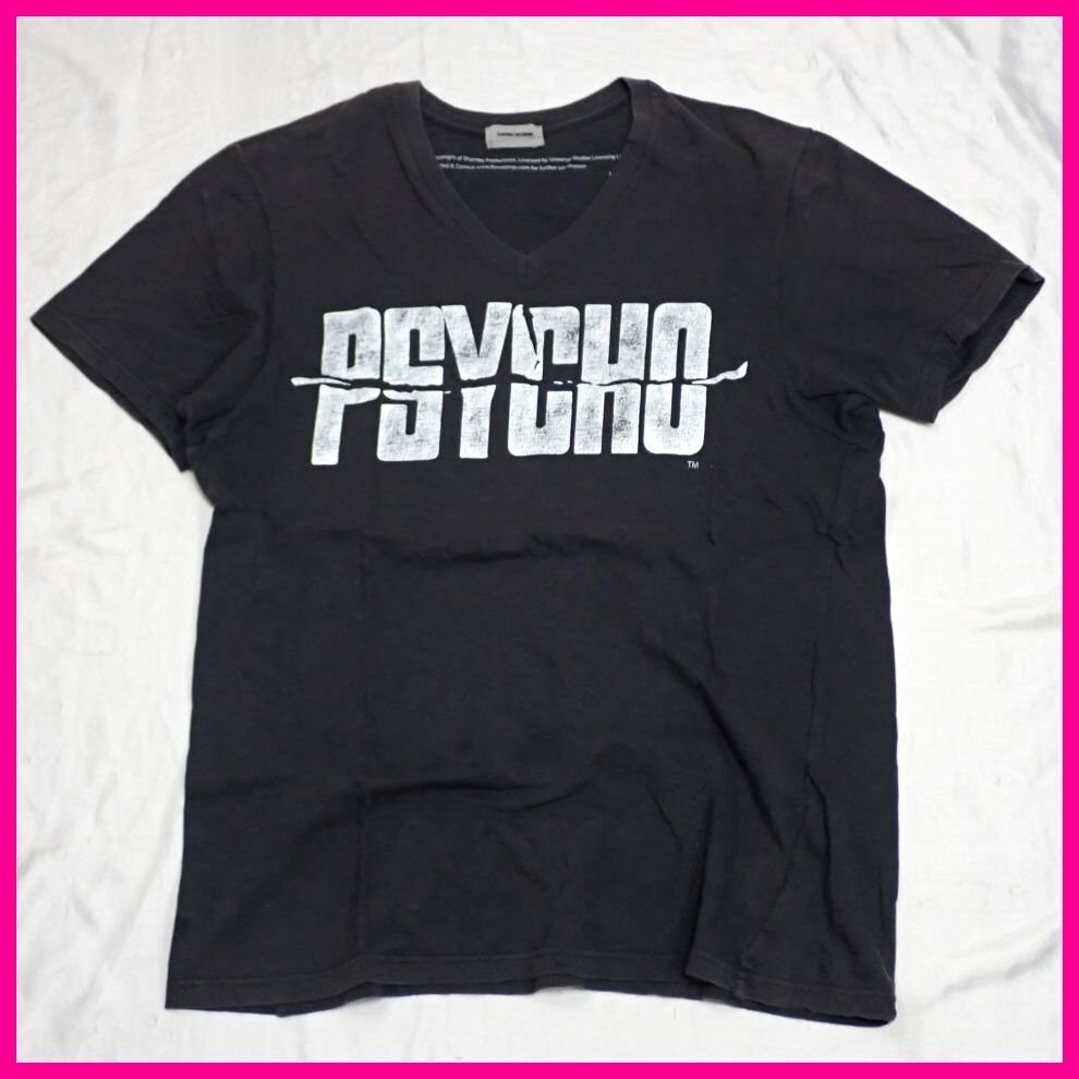 ★UNDERCOVERISM/アンダーカバイズム サイコ PSYCHO 半袖Tシャツ 2/メンズM相当/チャコールグレー/ロゴプリント/コットン&1248701695