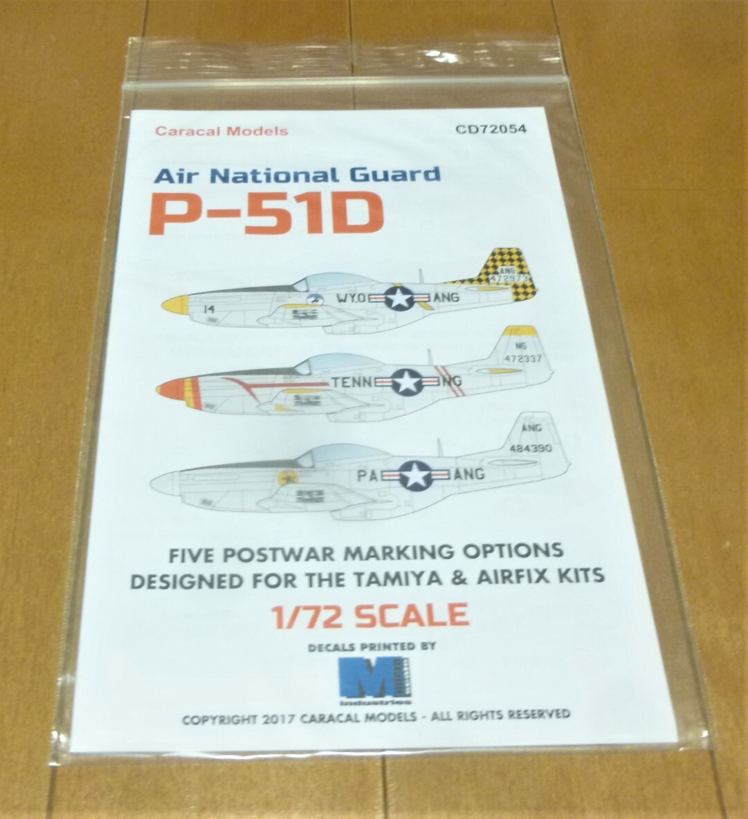 Caracal Models 1/72 CD72054 米空軍州兵予備部隊(ANG)のF-51D ムスタング