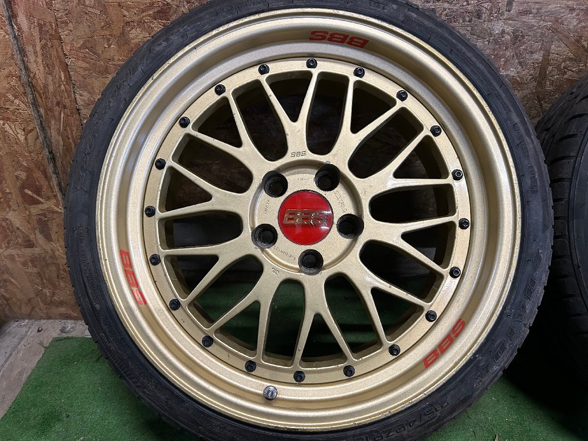 BBS LMP078 LMP079 18インチ 8J 9J +35 215/40ZR18 HAIDA LECP HD927 2019年制 バリ山 夏タイヤ タイヤホイール 4本セット H58