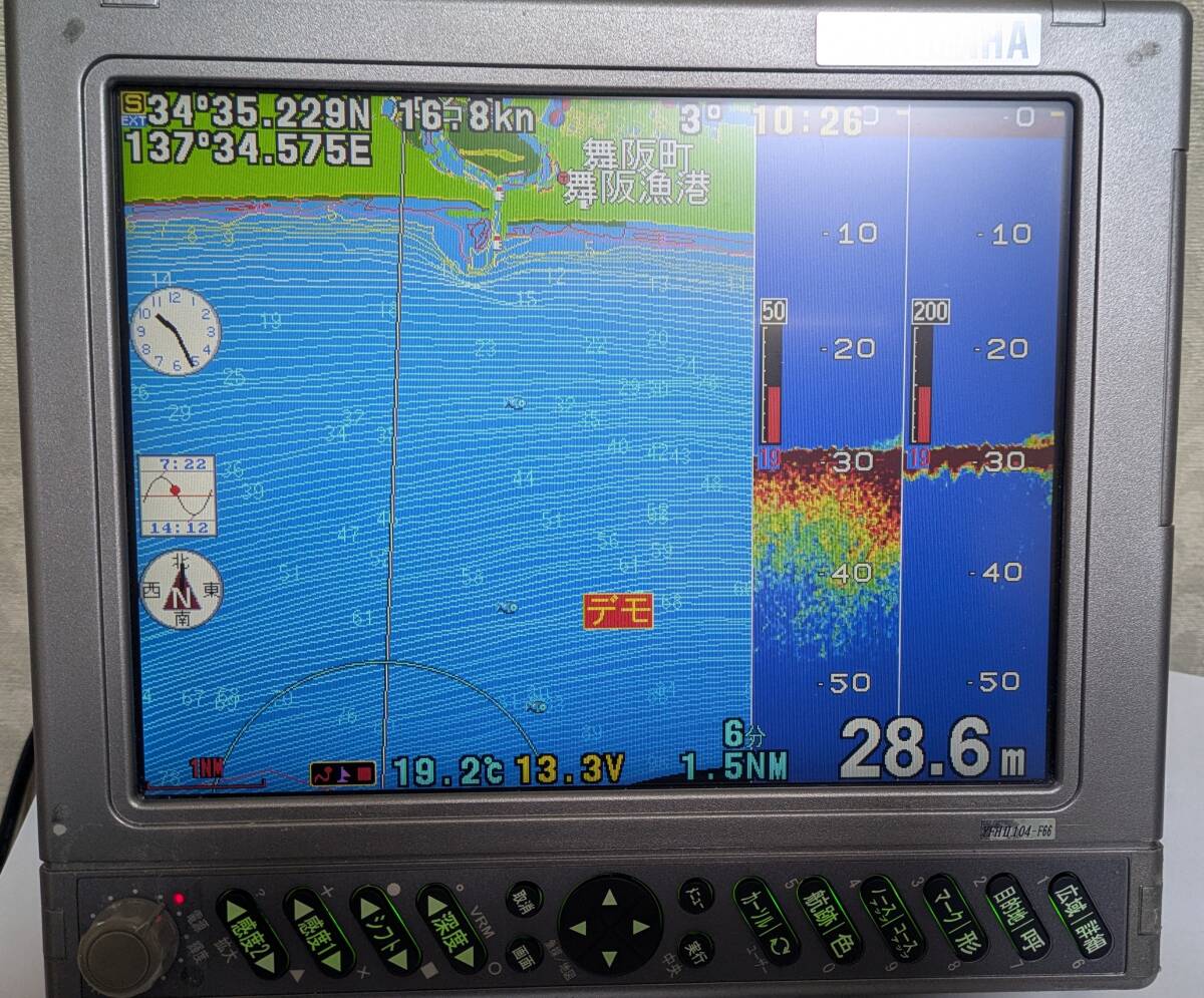 YAMAHA YFH II 104-F66i(HONDEX OEM) 10.4インチ GPS魚探 中古品 YAMAHA YFH II 104-F66i(HONDEX OEM) 10.4インチ GPS魚探 中古品
