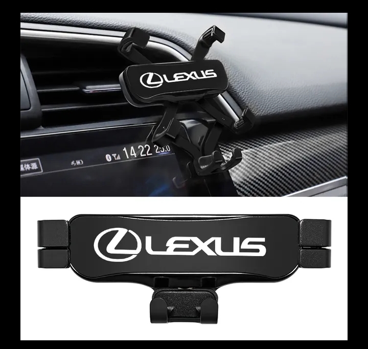 送料無料　新品 レクサス 車載攜帯 スマホホルダー LEXUS　ブラック LS LX LC GS ES IS RX RC NX UX CT