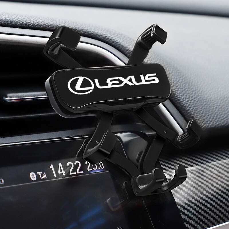 送料無料　新品 レクサス 車載攜帯 スマホホルダー LEXUS　ブラック LS LX LC GS ES IS RX RC NX UX CT