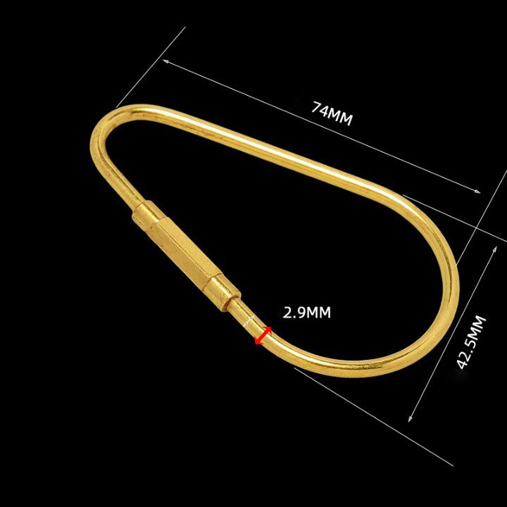  работа с кожей латунь Brass кольцо брелок для ключа модель A