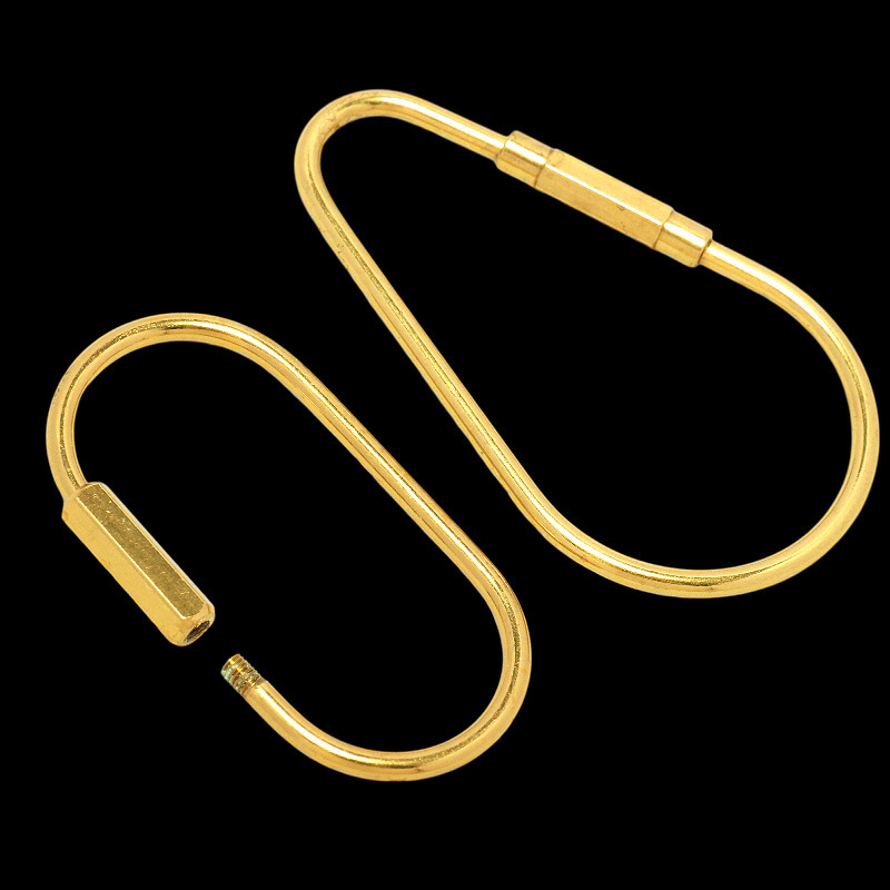  работа с кожей латунь Brass кольцо брелок для ключа модель A