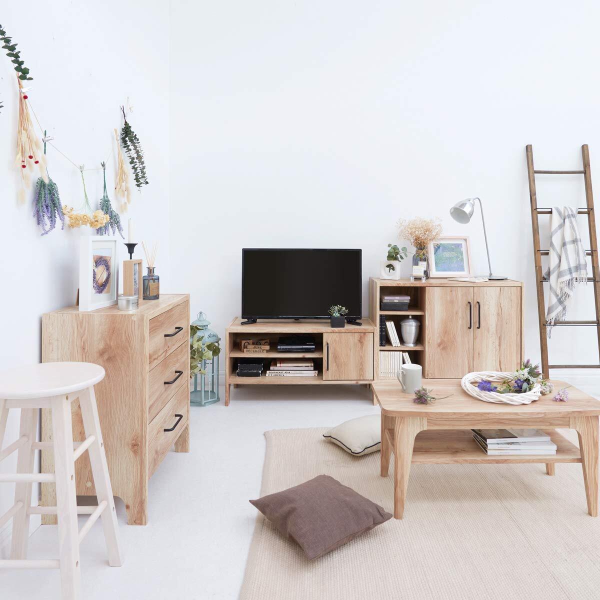 ☆明るいカフェをイメージ テレビボード 引き出し 棚 机 ☆明るいカフェをイメージ テレビボード 引き出し 棚 机