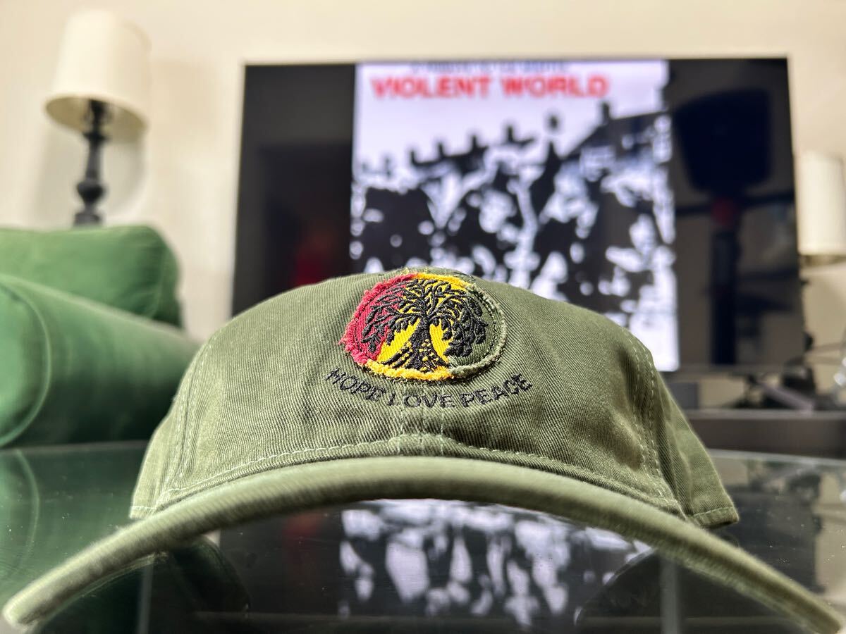 オランダ PATTA パタ　hope love peace キャップ　緑