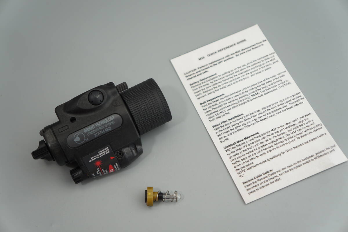 実物 Insight M6X LED・キセノン電球 1911 MEU ピストル用 GWOT 実物 Insight M6X LED・キセノン電球 1911 MEU ピストル用 GWOT