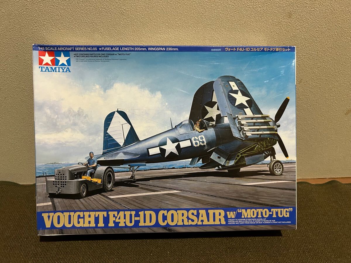 【1/48】タミヤ 米軍 F4U-1D コルセア w/モトタグ 未使用品 プラモデル