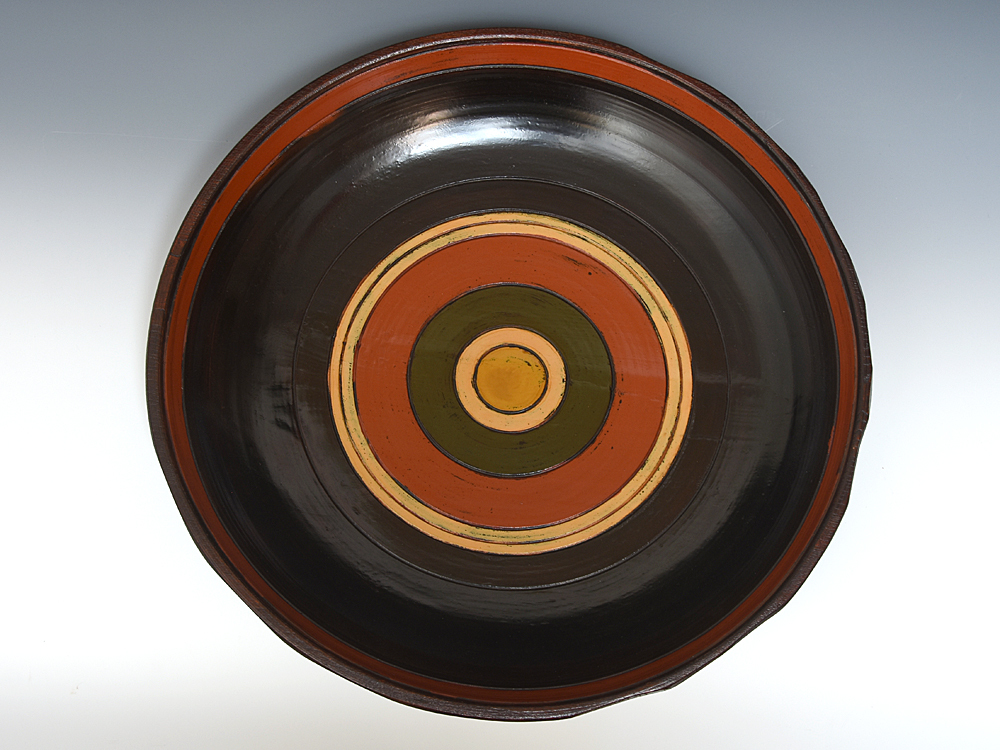 村瀬治兵衛　作　沢栗ハツリ菓子器　菓子盆　茶道具　盛器