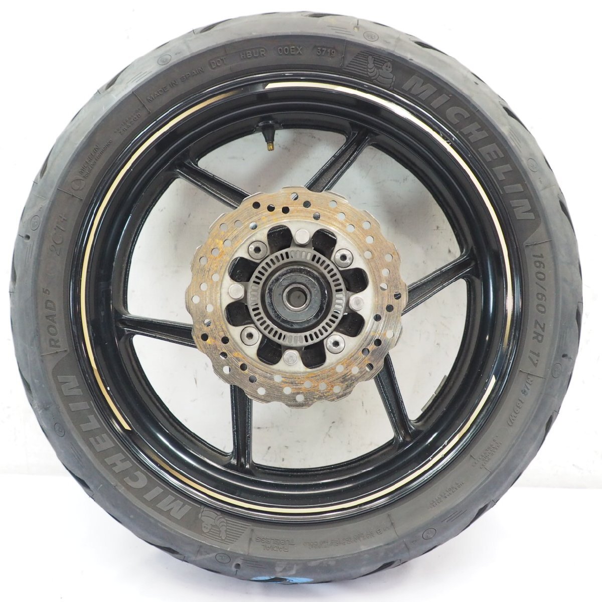 Ninja400R ER400B純正リアホイール后ろホイール17x4.50 ニンジャ400 ミシュラン タイヤ リアブレーキディスクローター
