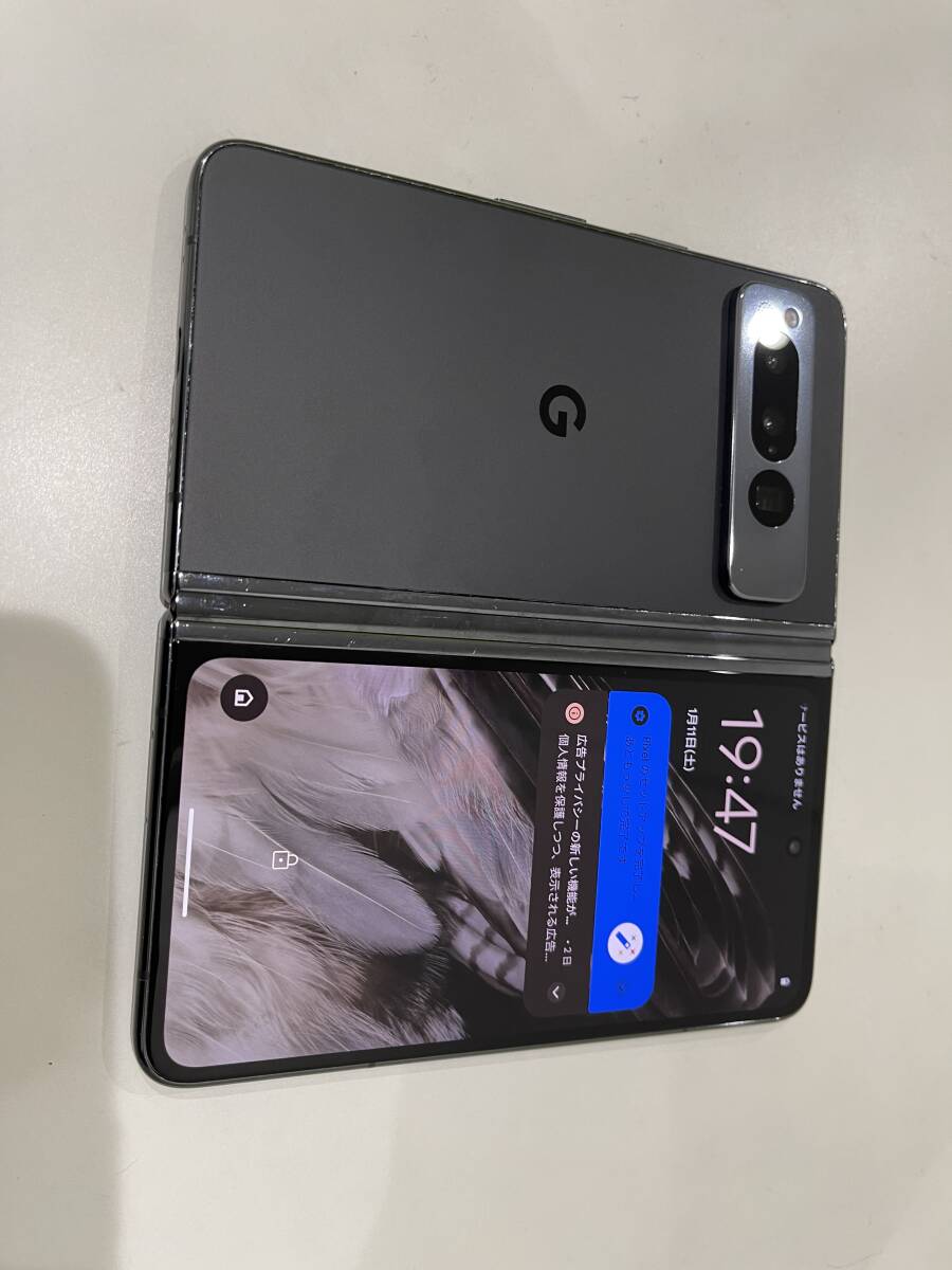 ジャンク品】Google Pixel Fold 初代 256GB 利用制限○ ケースの ジャンク品】Google Pixel Fold 初代 256GB 利用制限○ ケースの