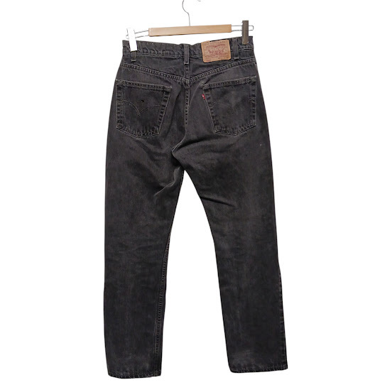 90s Levi's リーバイス 505 ブラックデニムパンツ ジーンズ カナダ制 REGULAR FIT STRAIGHT LEG 古著 OLD
