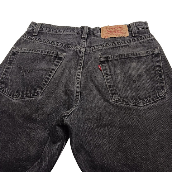 90s Levi's リーバイス 505 ブラックデニムパンツ ジーンズ カナダ制 REGULAR FIT STRAIGHT LEG 古著 OLD