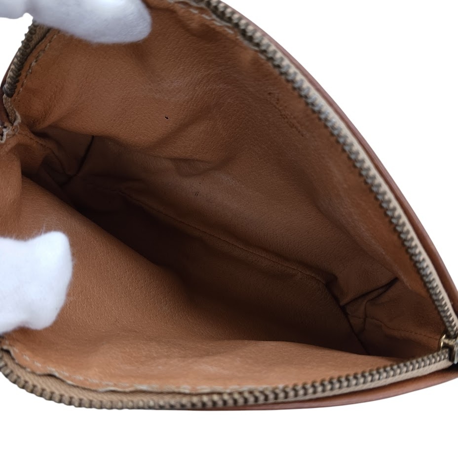 CELINE セリーヌ マカダム柄 化粧ポーチ 小物入れ ブラウン